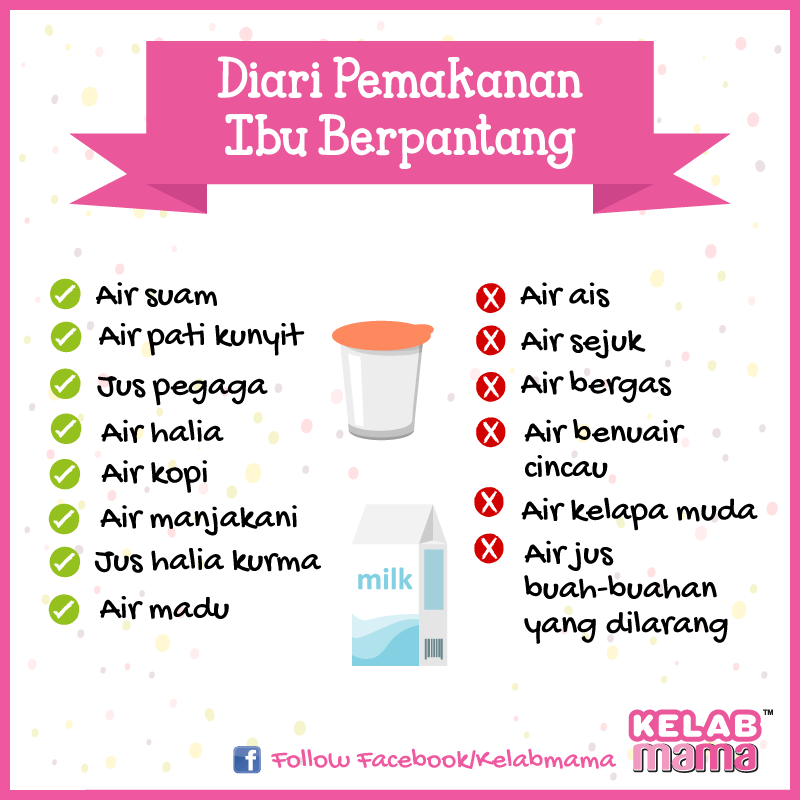 Mama, Tolong Elak Makanan-Makanan Ini Ketika Berpantang 