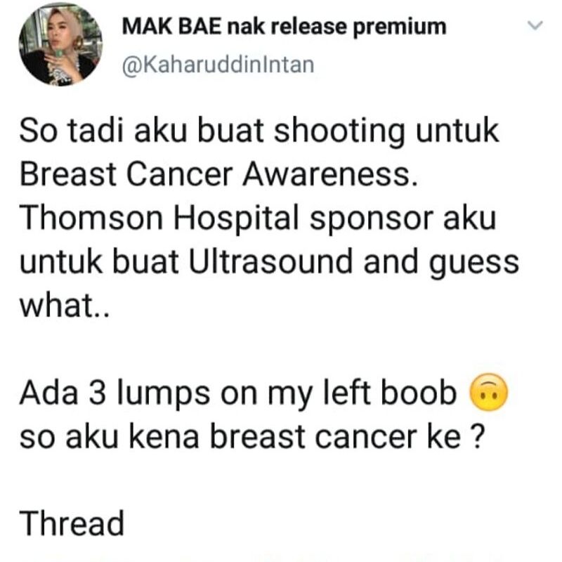 Ironi Wanita Shooting Cancer Awareness, Temui 3 Ketulan Di Payudaranya