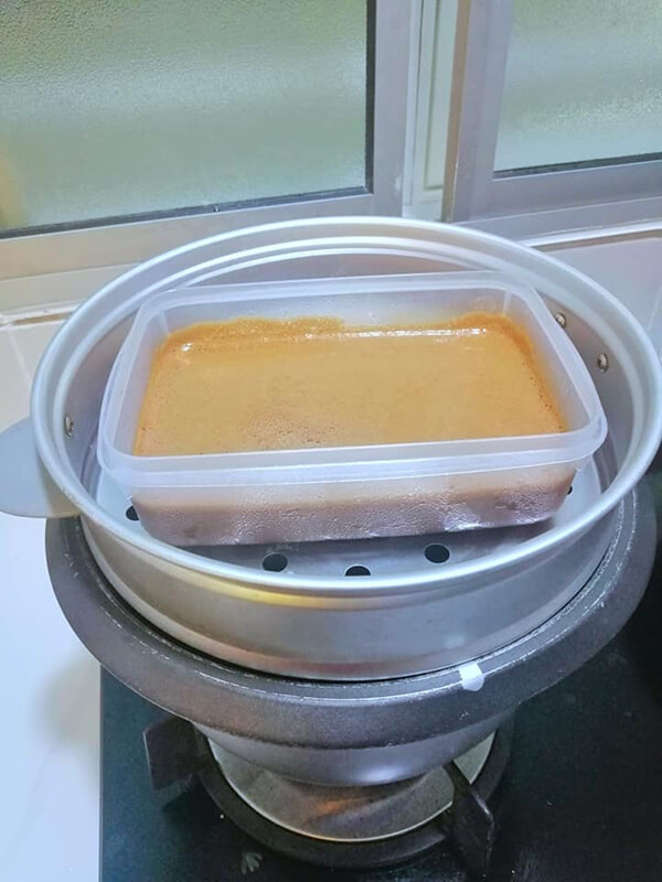 kek milo kukus