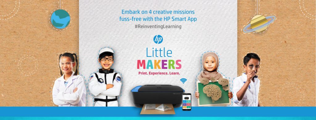 HP Little Makers Challenge membantu dalam pembelajaran anak-anak.