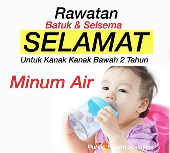 beri anak bawah 2 tahun minum air kosong