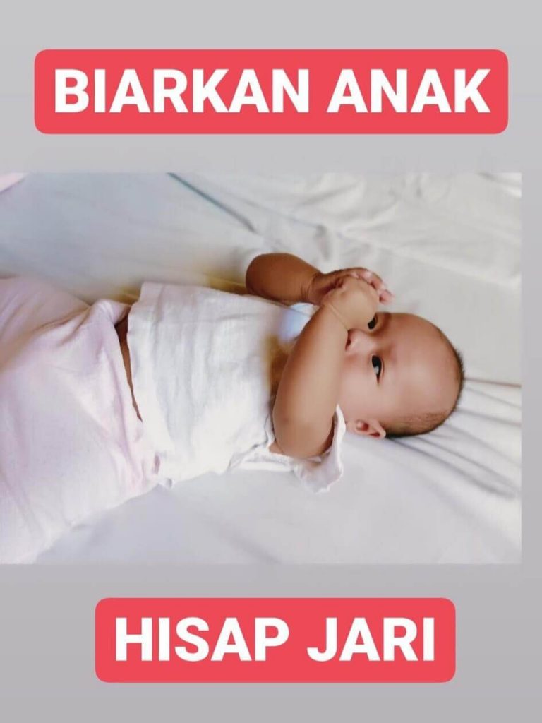 Bayi sedang hisap jari