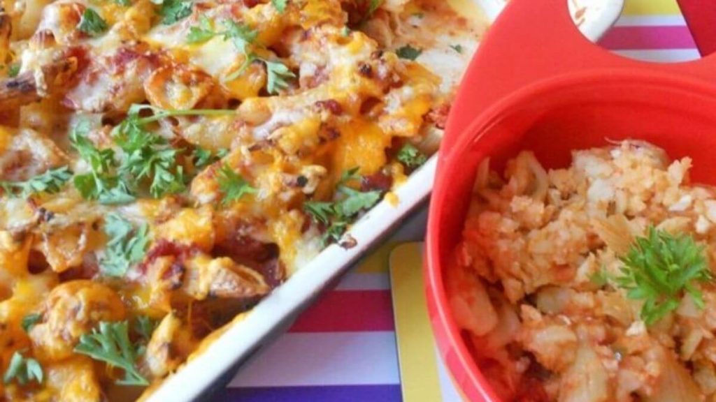 chicken pasta bake makanan bayi 8 bulan