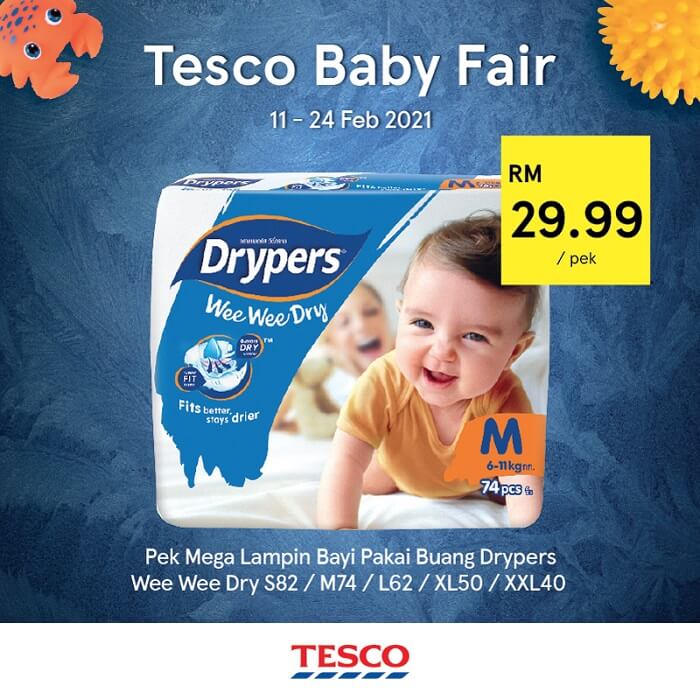 Drypers di Tesco Baby Fair 