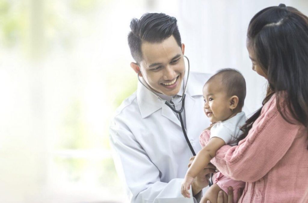 bayi jumpa dengan doktor