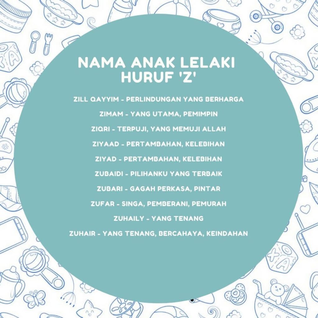 nama anak lelaki huruf Z