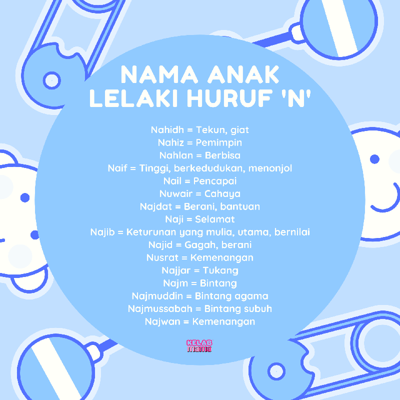 nama anak lelaki huruf N