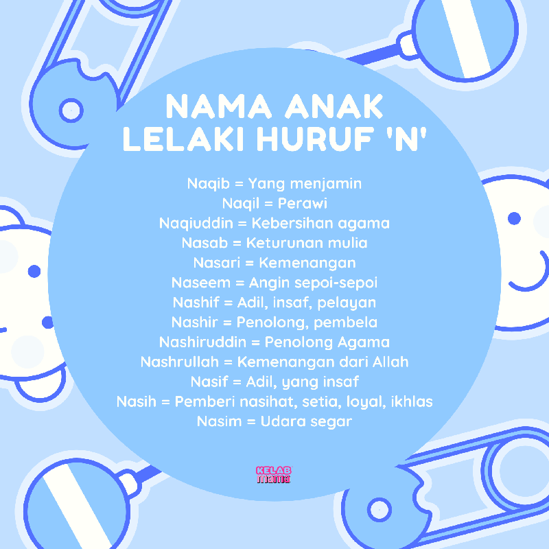 nama anak lelaki huruf N