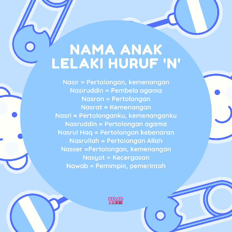 nama anak lelaki huruf N