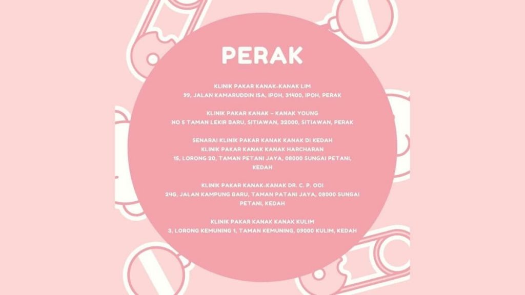 senarai klinik pakar kanak-kanak di perak