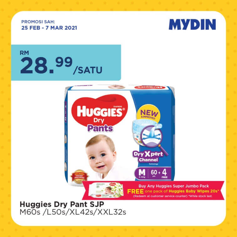 Huggies Dry Pants MYDIN Kids & Baby Fair 