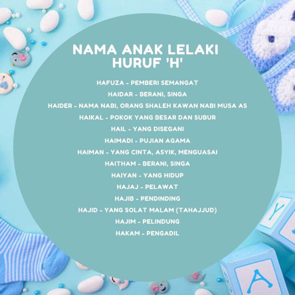 nama anak lelaki huruf H