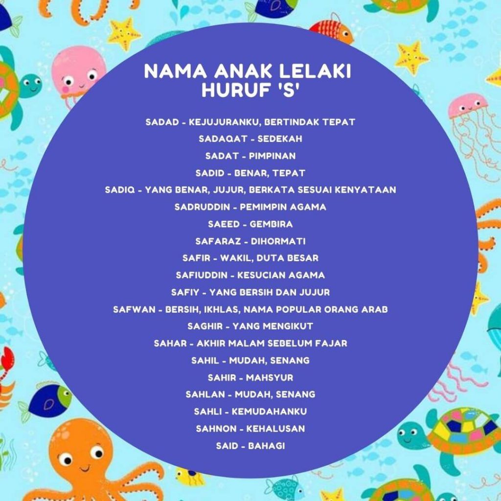 nama anak lelaki huruf 'S'