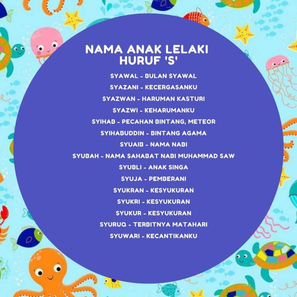 nama anak lelaki huruf s