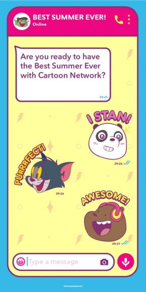 cartoon network best summer ever stickers