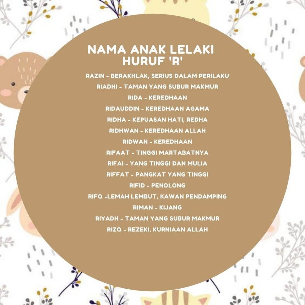 nama anak lelaki huruf R