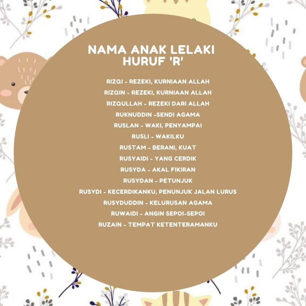 nama anak lelaki huruf R