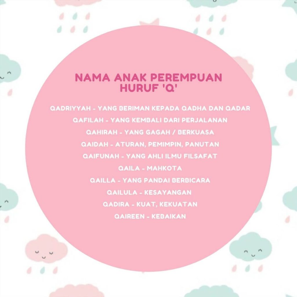 nama anak perempuan huruf Q 