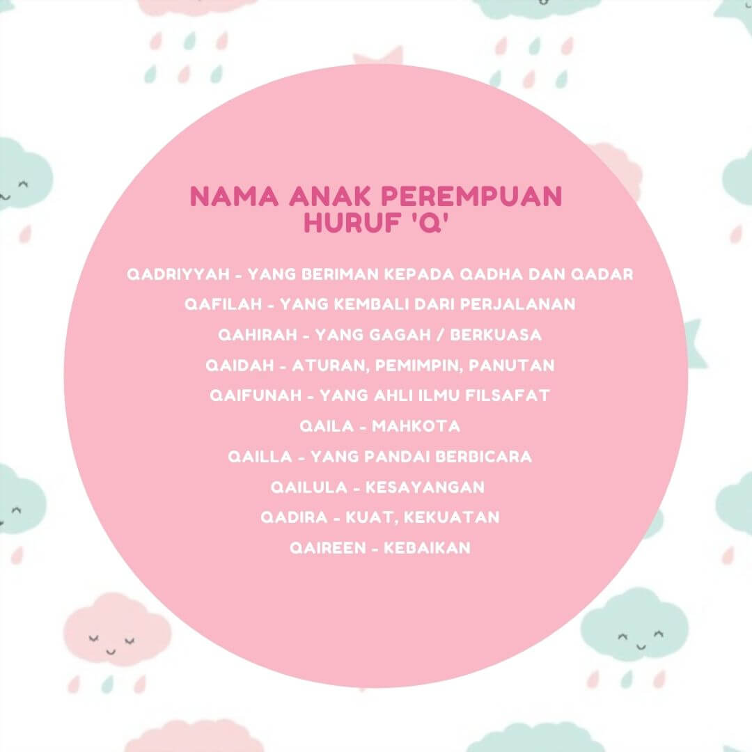 Nama Bayi Perempuan Huruf Q: Unik & Bermakna 2021