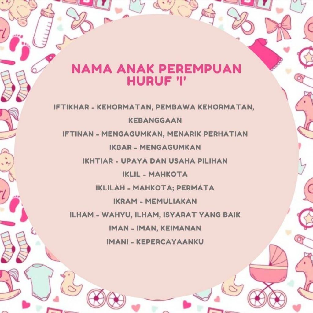 nama anak perempuan huruf I