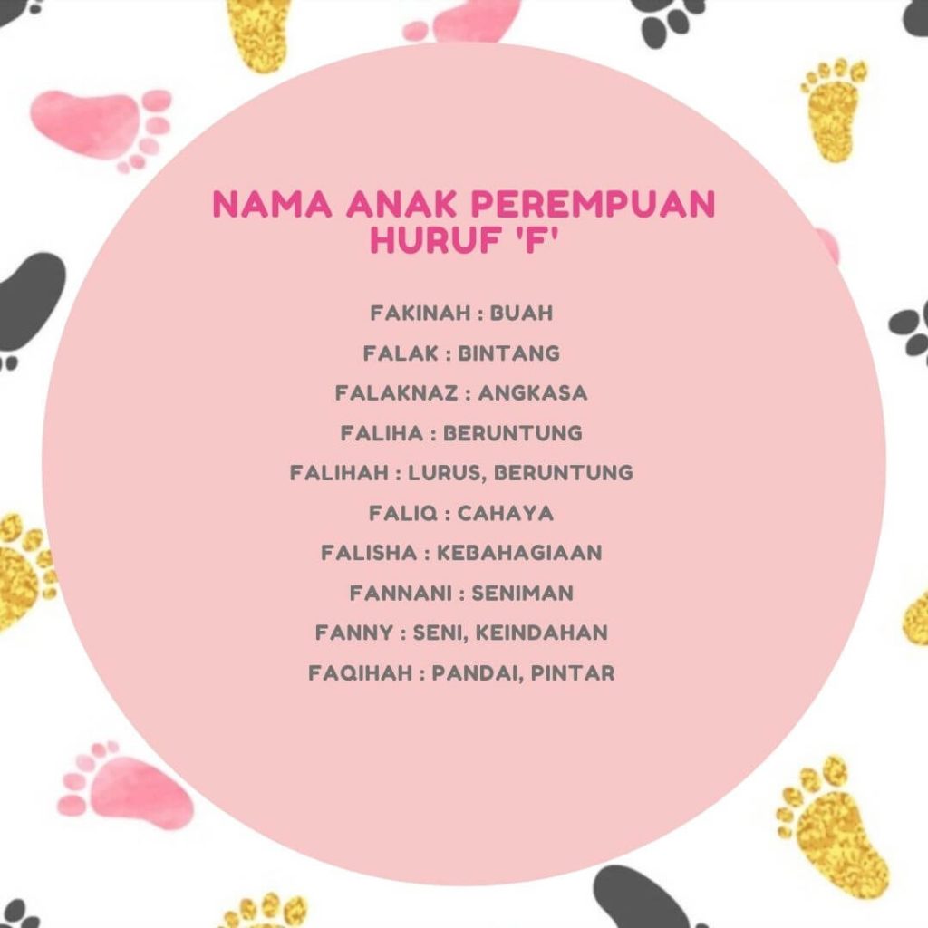 nama anak perempuan huruf F