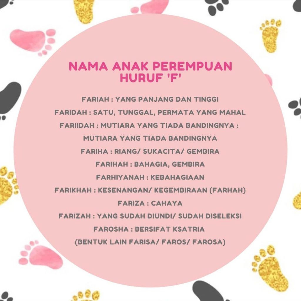 Nama Anak Huruf F