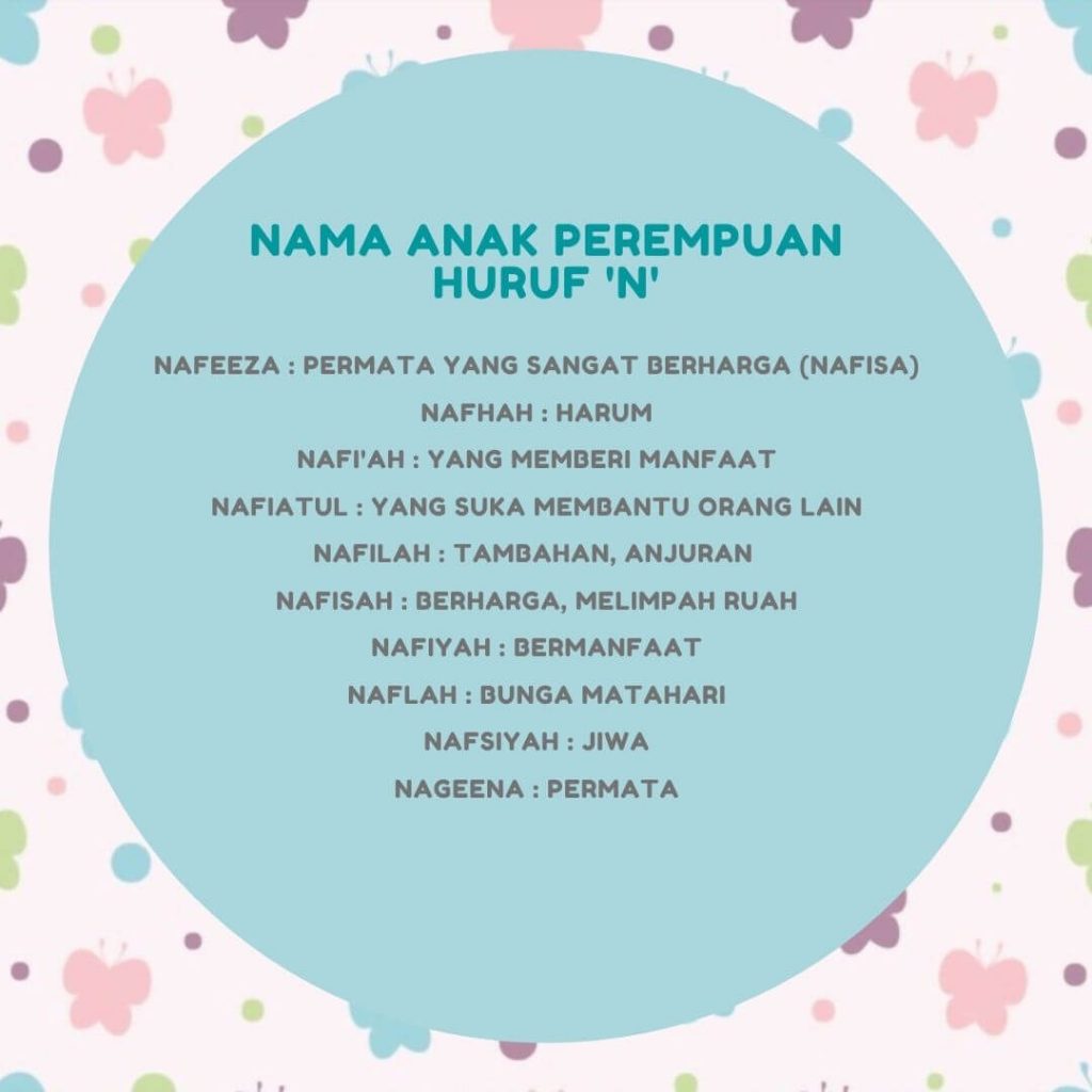 nama anak perempuan huruf n