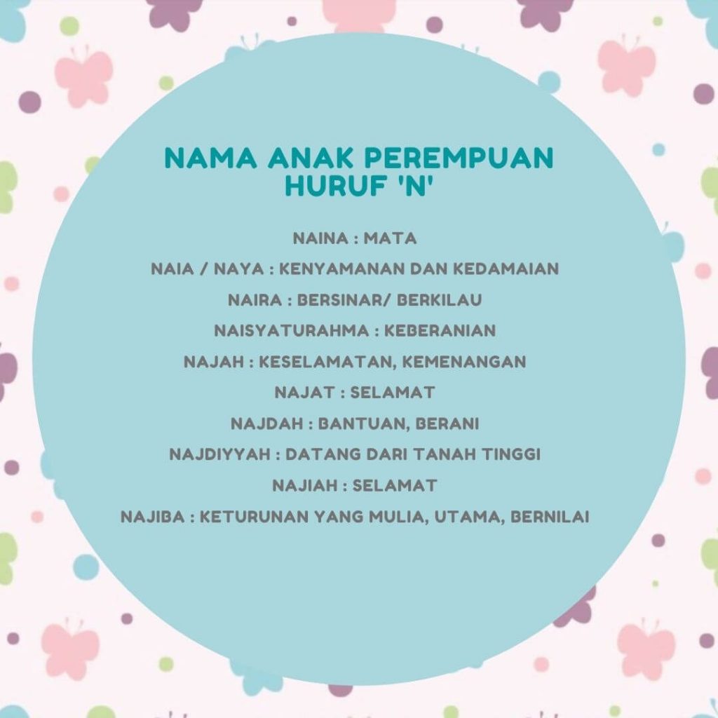 nama anak perempuan N