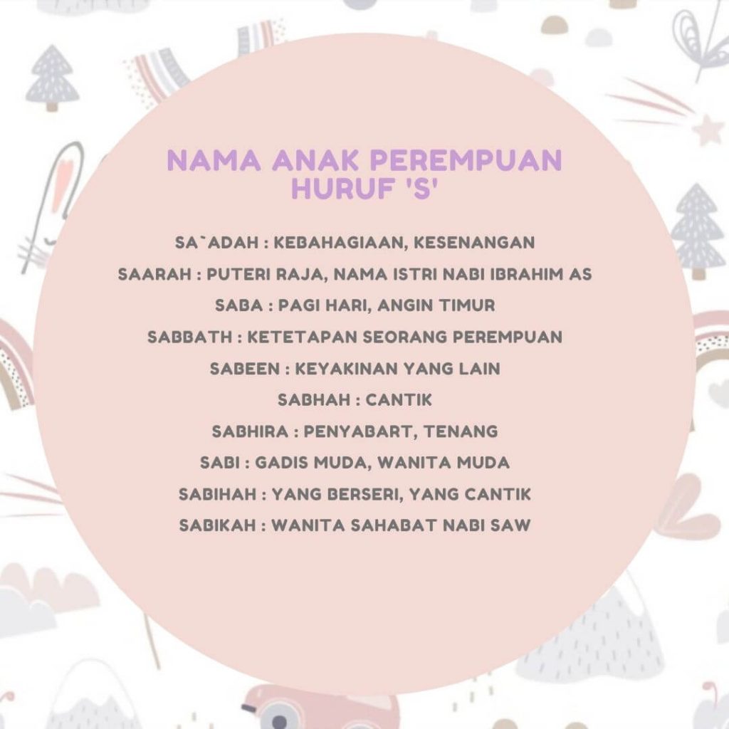 Nama Anak Perempuan Huruf S