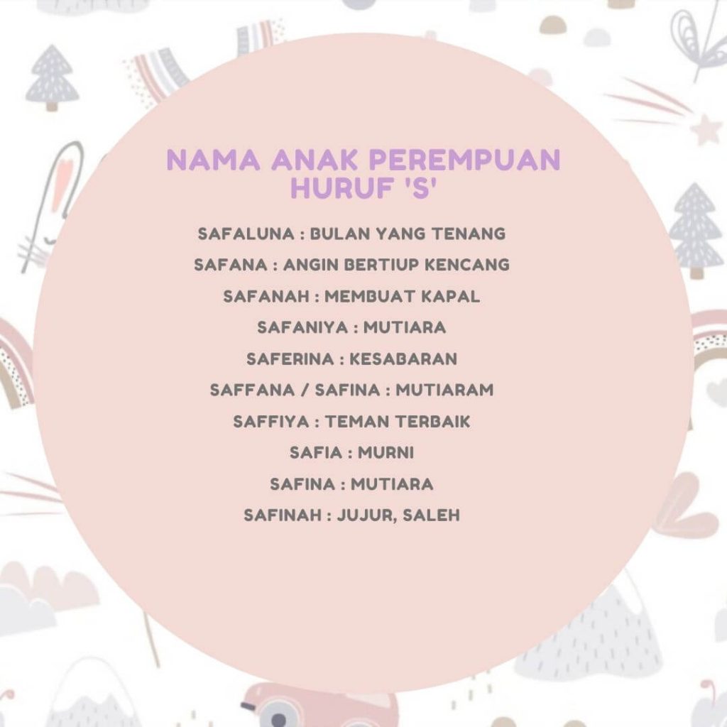 Nama Anak Perempuan Huruf S