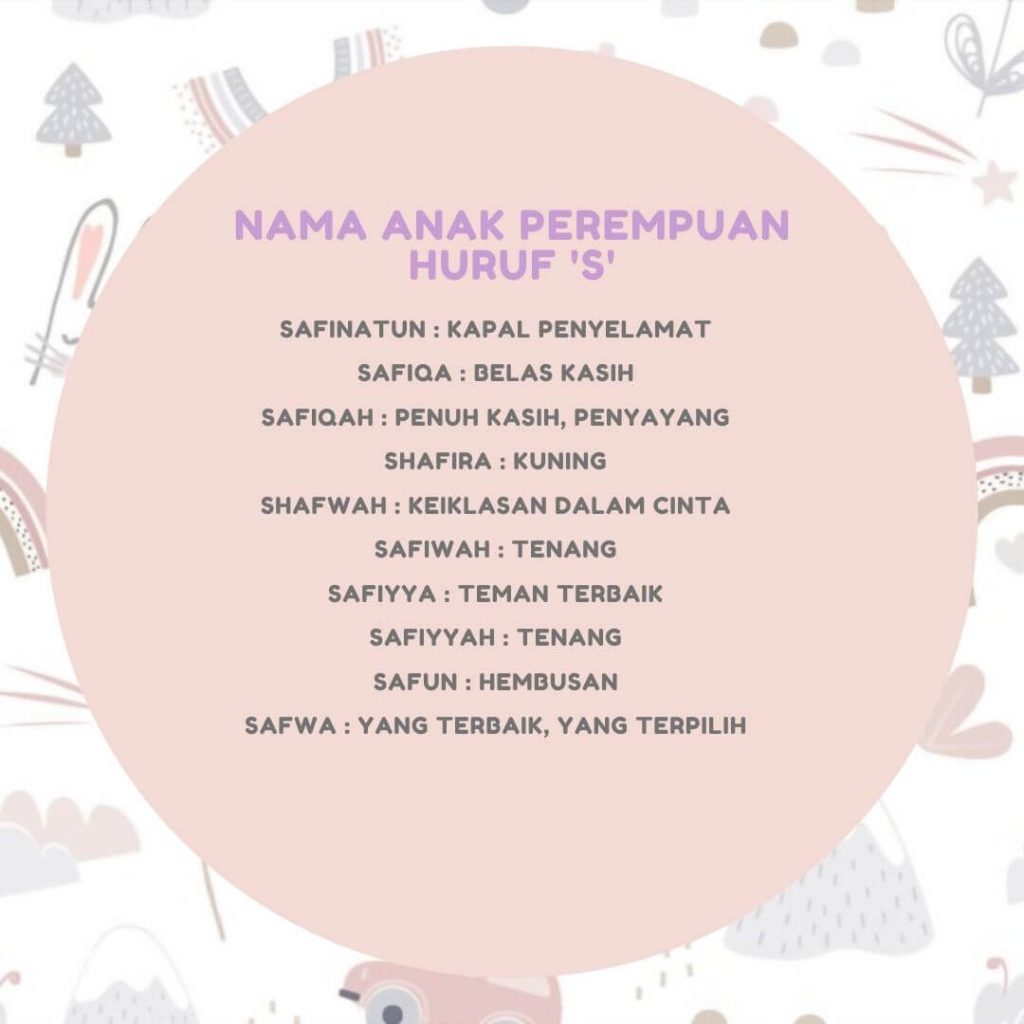 nama anak perempuan S