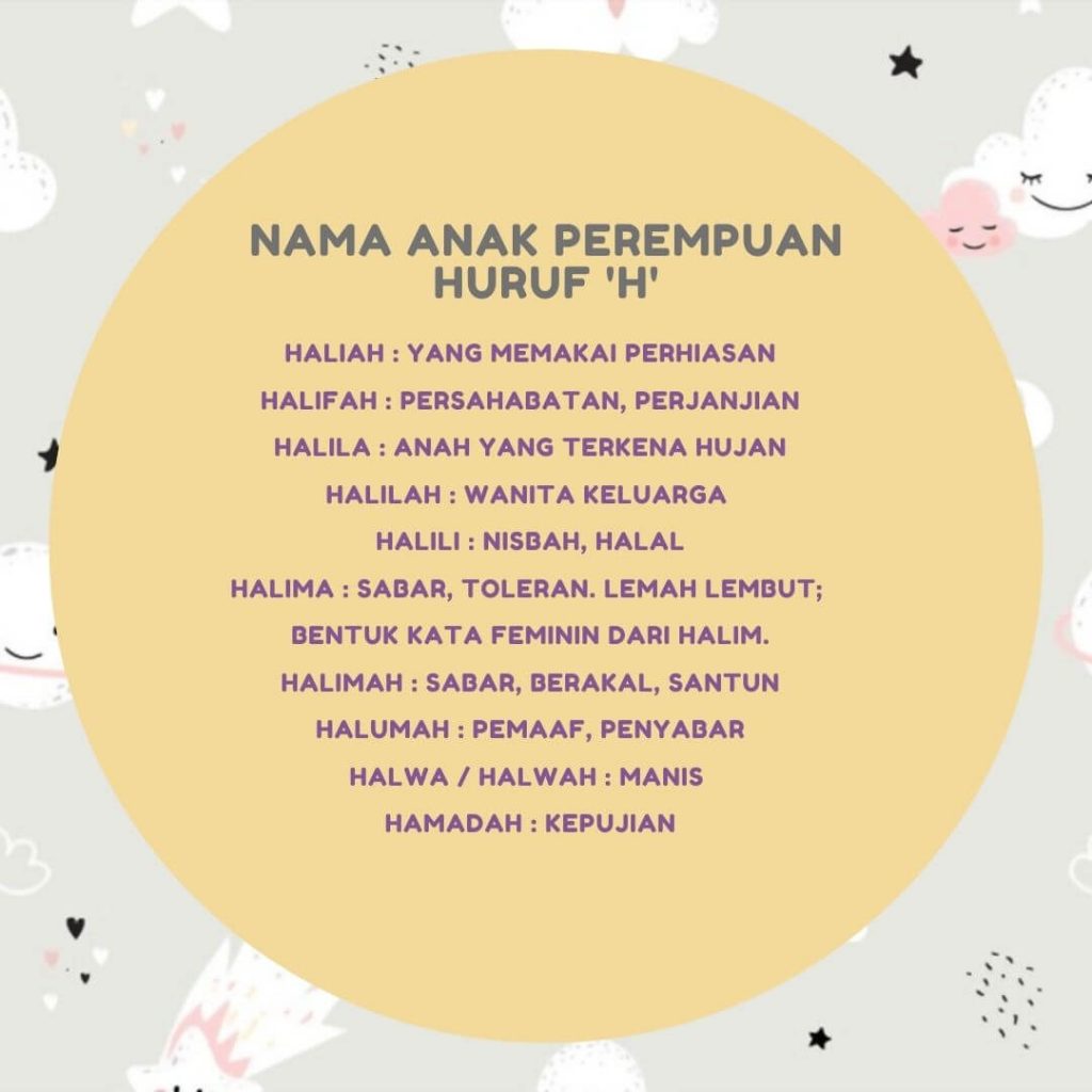 nama anak perempuan H