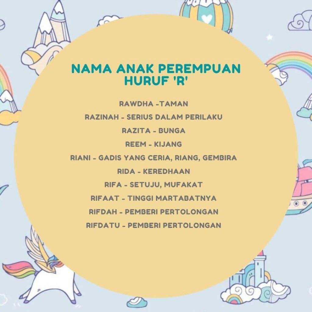 nama anak perempuan huruf R