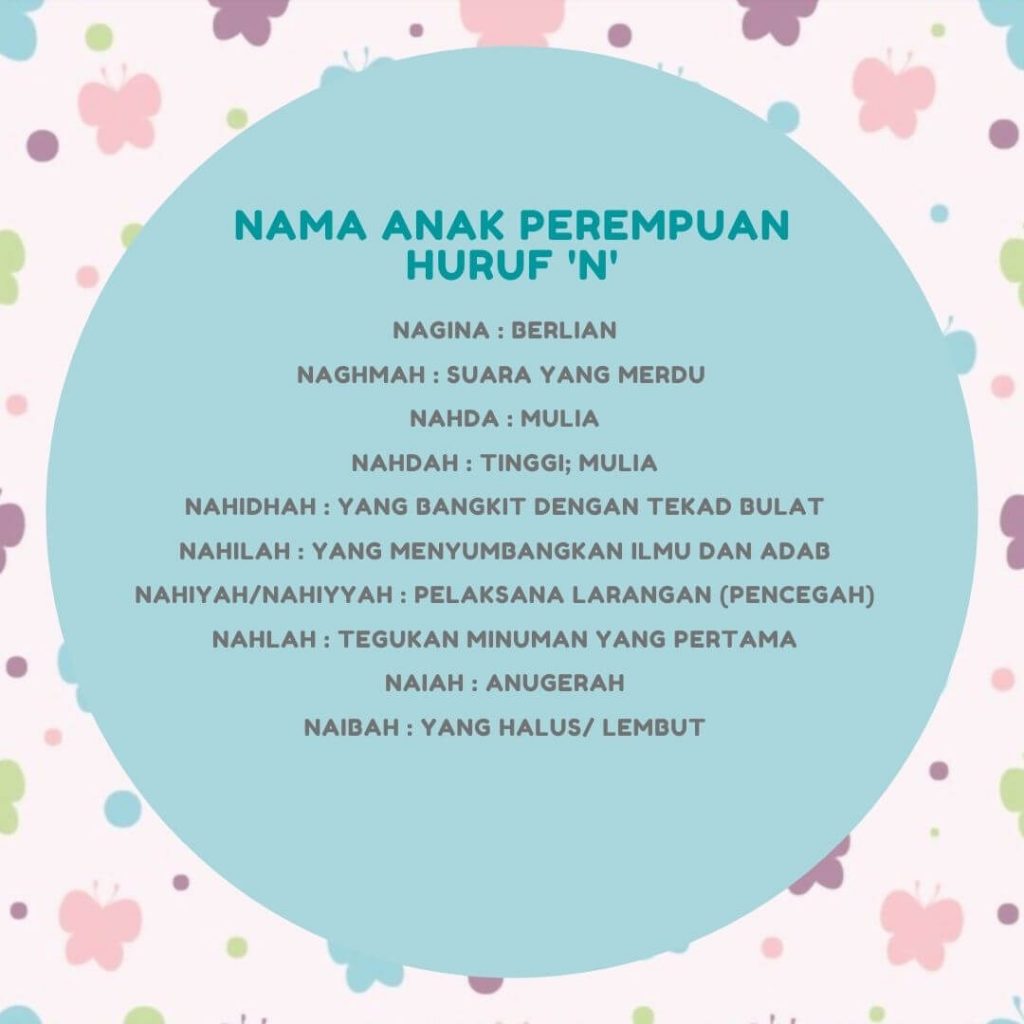 nama anak perempuan N