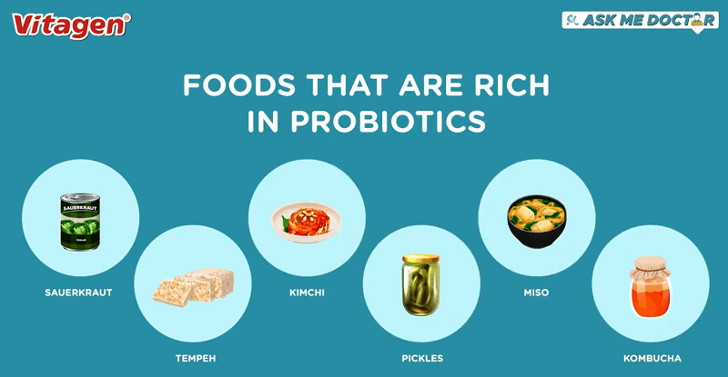 makanan yang kaya dengan probiotik untuk sistem imun kita