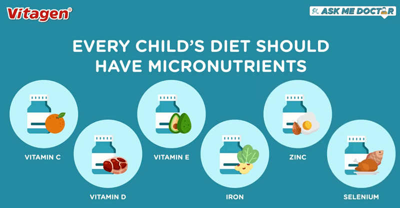 micronutrients dalam diet anak-anak untuk sistem imun mereka