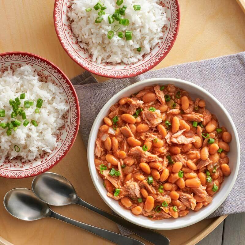 kacang panggang Ayam Brand sebagai breakfasr