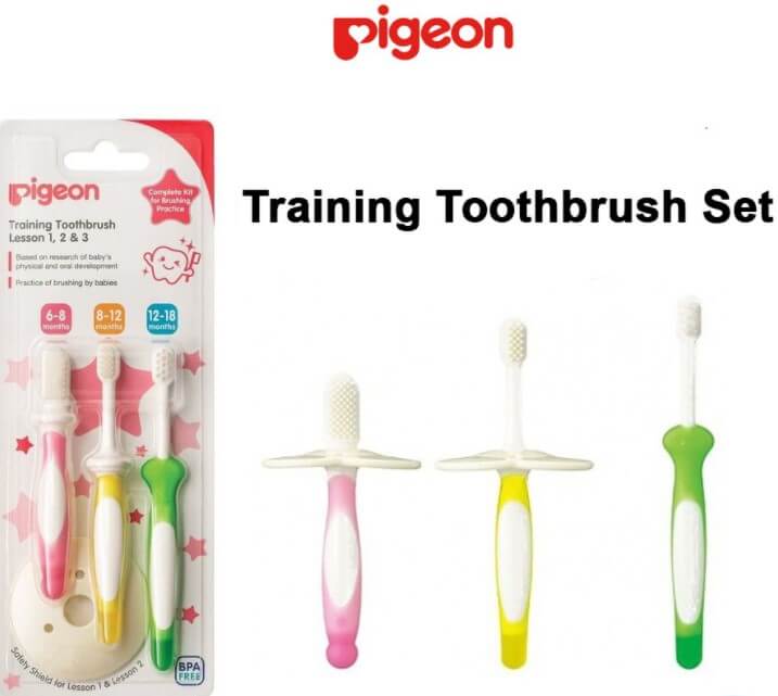 berus gigi baby pigeon training toothbrush set