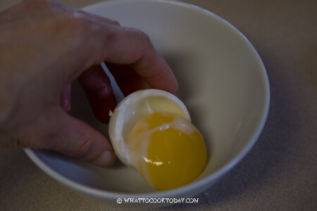 telur separuh masak yang cantik