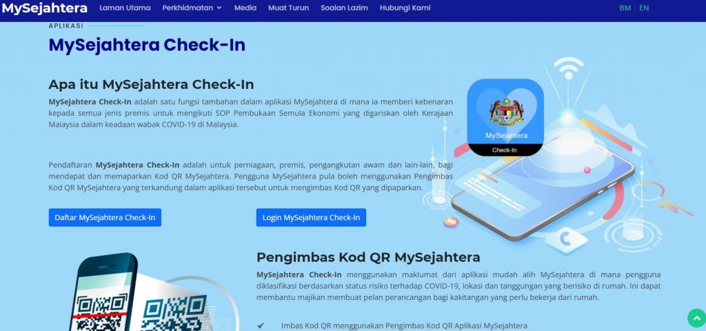 cara buat QR code MySejahtera