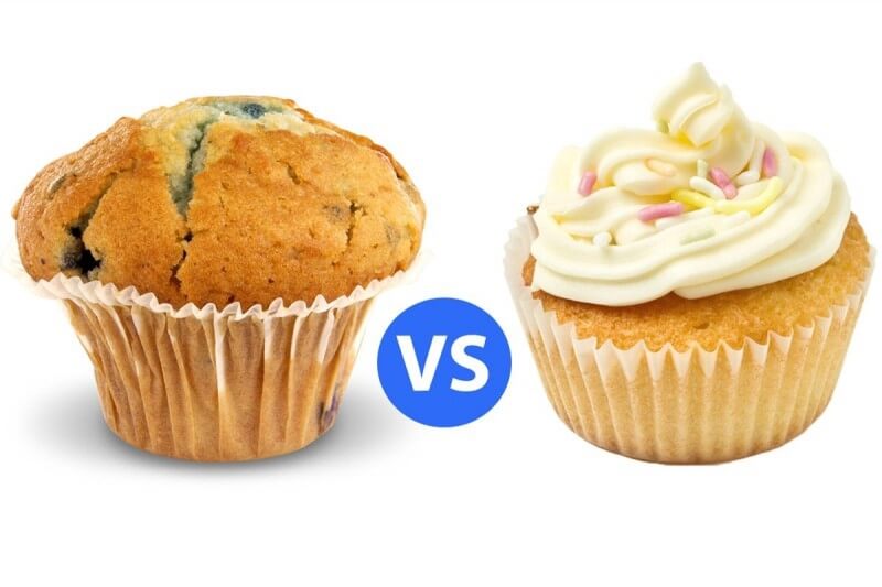 muffin vs cupcake