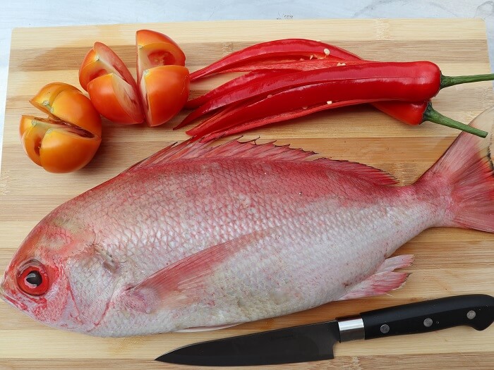 kenali jenis ikan di pasar - ikan merah 
