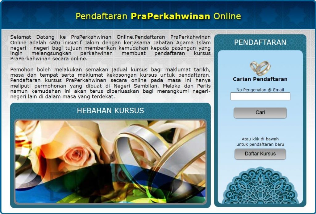 Sistem pengurusan perkahwinan islam malaysia