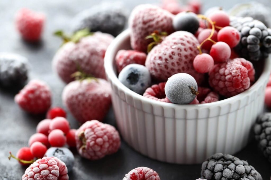 frozen fruits  sebagai makanan HFMD 