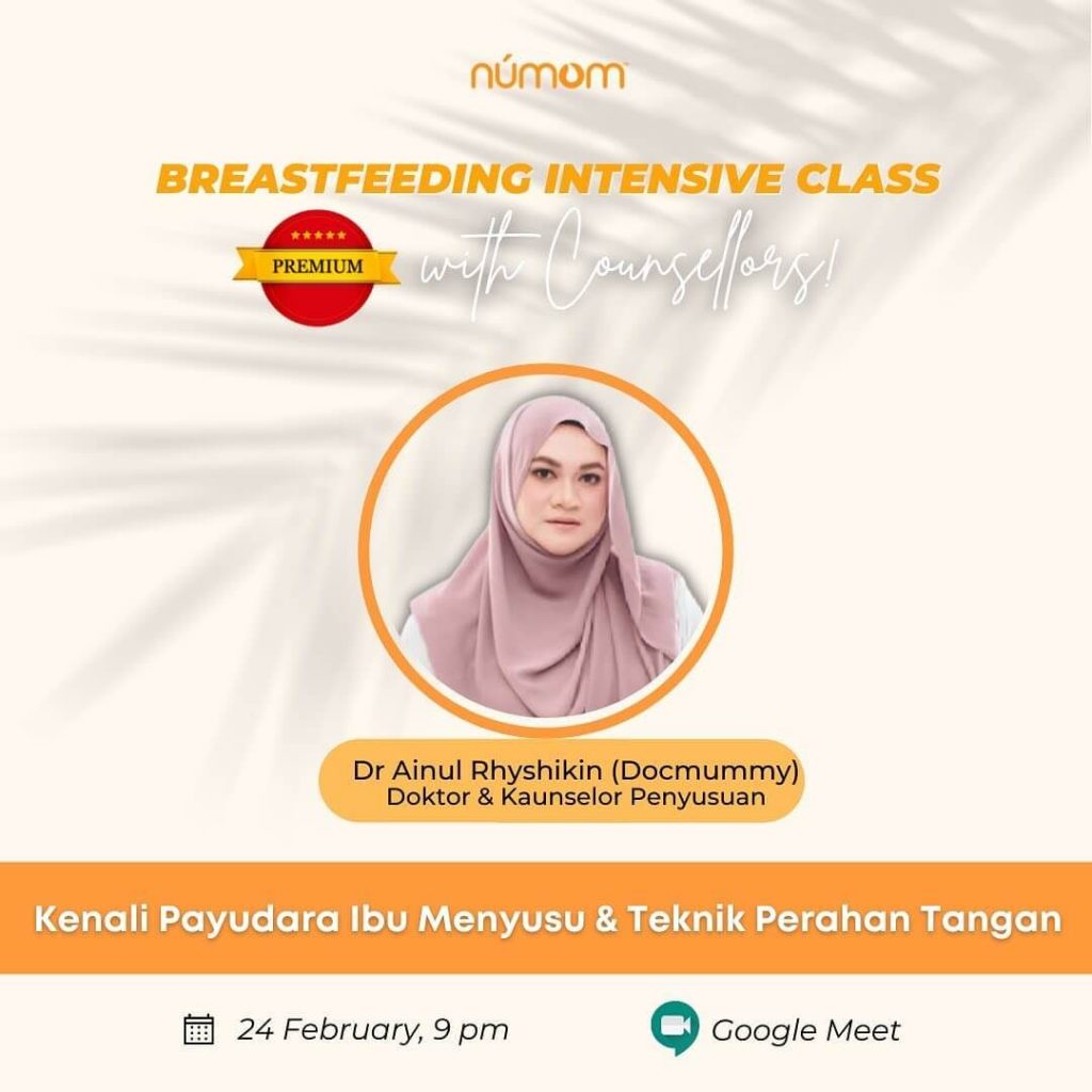 seminar breastfeeding bersama Dr Ainul Rhyshikin, pengasas Docmummy22 