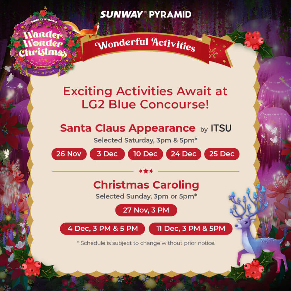 Wander Wonder Christmas Sunway Pyramid