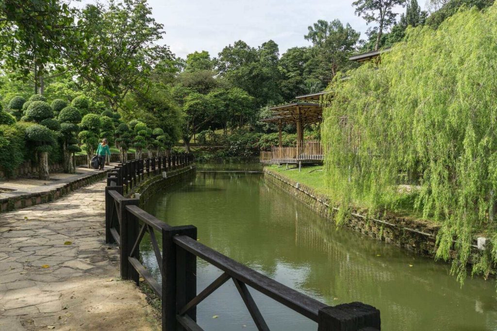 tempat perkelahan di Taman Botani Perdana