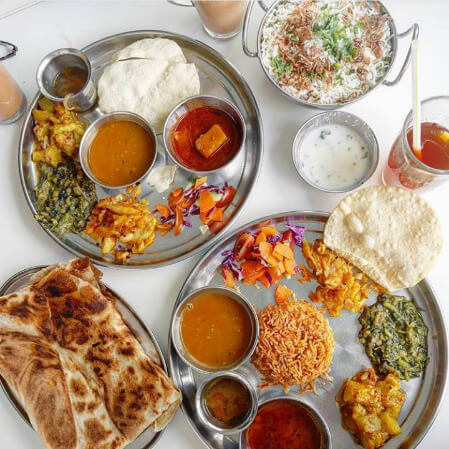 restoran vegan, makanan India 