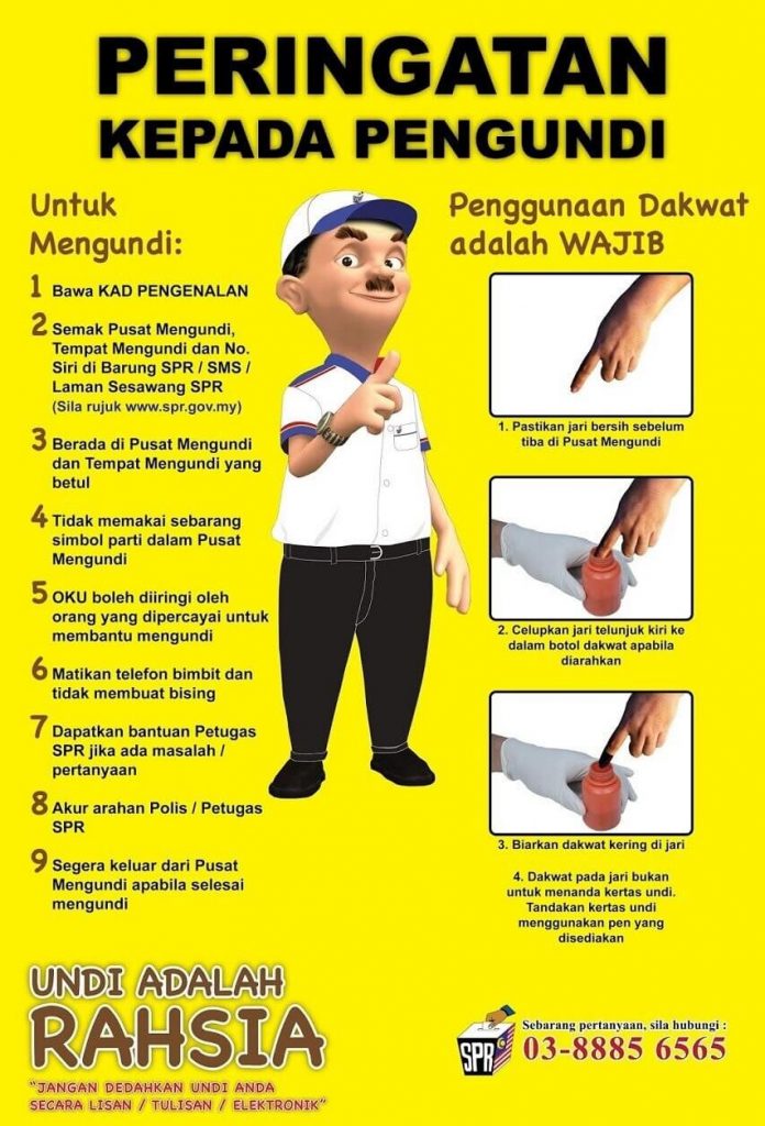 peringatan ketika mengundi