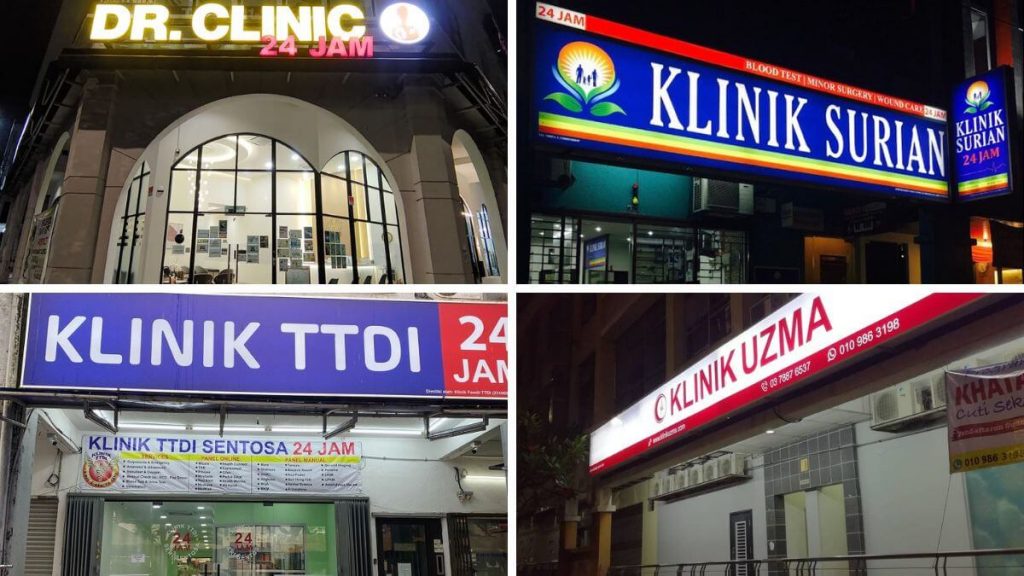 klinik 24 jam PJ, KL, Semenyih, Selangor